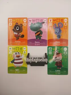 (US) 5 DIFFERENT AUTHENTIC ANIMAL CROSSING SERIES 4 CARD BUNDLE LOT! LP #1 - Image 1