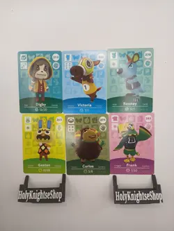 (US) 6 DIFFERENT AUTHENTIC ANIMAL CROSSING SERIES 3 CARD BUNDLE LOT! NM #2 - Image 1