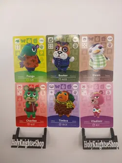 (US) 6 DIFFERENT AUTHENTIC ANIMAL CROSSING SERIES 2 CARD LOT! NM #3 - Image 1