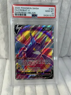 pokemon crobat V 2020 psa 10 Card Graded Darkness Ablaze - Image 3