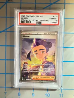 pokemon card Kieran #174 Pokemon Prismatic Evolutions psa 10 - Image 1