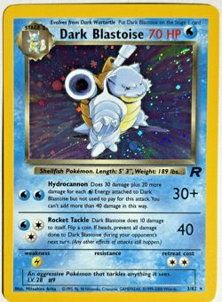 Pokemon TCG Dark Blastoise Rare Holo Card #3/82 Team Rocket W/SWIRLS 🌀 NM - Image 1