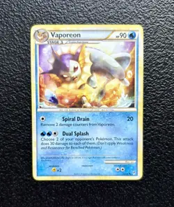 Pokemon TCG - Vaporeon 52/95 - Regular Rare - HGSS Call of Legends *NM/LP - Image 1