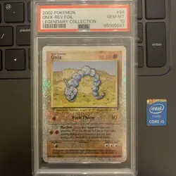 Pokemon Legendary Collection Reverse Holo Onix 84/110 PSA 10 WOTC 2002 POP 31 - Image 1