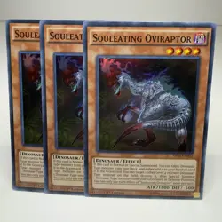 3x Yugioh Souleating Oviraptor SR04-EN002 Super Rare - LP-NM 💎 - Image 1
