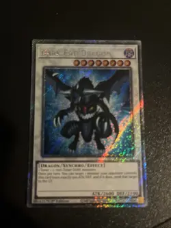 YUGIOH DARK END DRAGON PLATINUM SECRET RARE 1ST NM RA03-EN216 - Image 1