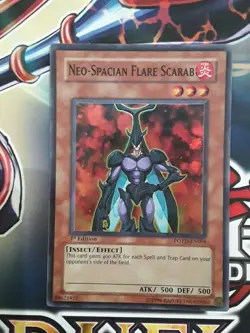 Neo-Spacian Flare Scarab LP 1st Edition Super Rare POTD-EN004 Yu-Gi-Oh! See Pics - Image 1