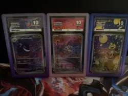 Trio Ace 10 Slabs From Gem Pack Vol 3 Graded Pokemon Cards - Image 1