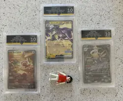 3 X Graded Pokemon Slabs Getgraded 10 - Image 1