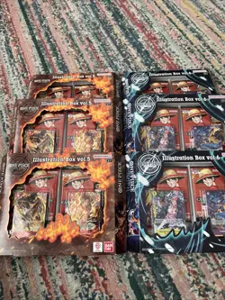 One Piece Illustration Box Vol.5 & Vol.6 - 3x Of Each, Lot of 6 boxes in total - Image 1