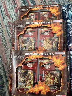 One Piece Illustration Box Vol.5 & Vol.6 - 3x Of Each, Lot of 6 boxes in total - Image 2