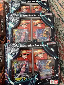 One Piece Illustration Box Vol.5 & Vol.6 - 3x Of Each, Lot of 6 boxes in total - Image 3