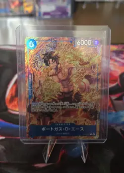 Portgas D Ace R OP08-052 Parallel Japanese ONE PIECE Card Game Two Legends - NM - Image 1