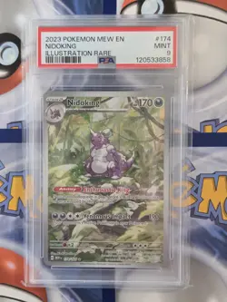 Pokemon Nidoking 174/165 MEW 151 Illustration Rare PSA 9 MINT - Image 1