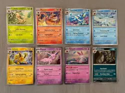 Pokemon Prismatic Evolutions Costco Mini Tin Cosmo Promos (8) Umbreon Sylveon - Image 1