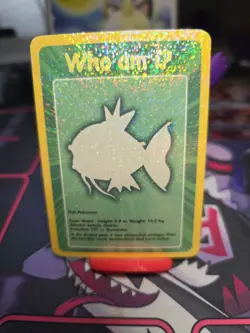 Pokemon Funskool Who Am I Magikarp 129 NM Holo Vintage - Image 2