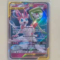 Pokemon TCG Gardevoir & Sylveon GX TAG TEAM Holo Card 130/214 Sm-Unbroken Bonds - Image 1