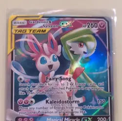 Pokemon TCG Gardevoir & Sylveon GX TAG TEAM Holo Card 130/214 Sm-Unbroken Bonds - Image 2