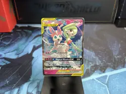 Pokemon TCG - Gardevoir & Sylveon GX Holo Card 130/214 Tag Team Unbroken Bonds - Image 1