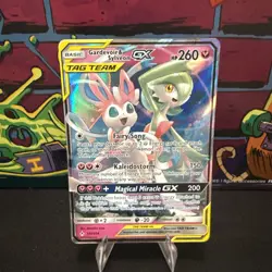 Pokemon TCG Gardevoir & Sylveon GX Holo Card 130/214 Unbroken Bonds - Image 1