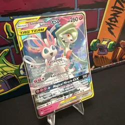 Pokemon TCG Gardevoir & Sylveon GX Holo Card 130/214 Unbroken Bonds - Image 2