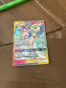 Pokemon Gardevoir & Sylveon GX Unbroken Bonds Holo Card 130/214 Ultra Rare SM - Image 1