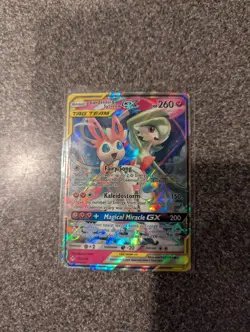 Pokemon Gardevoir & Sylveon GX Unbroken Bonds Holo Card 130/214 Ultra Rare SM - Image 1