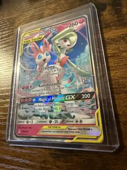 Pokemon TCG Gardevoir & Sylveon GX Holo Card 130/214 Unbroken Bonds - Image 3