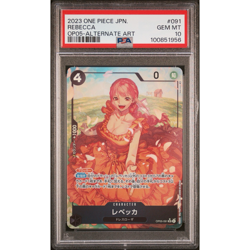 PSA 10 One Piece JPN Rebecca OP05-091 Alt Art - Image 1