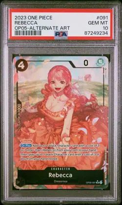 One Piece Rebecca Alt Art OP05- 091 Awakening of the New Era PSA 10 English - Image 1