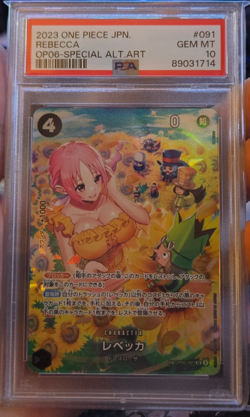 PSA 10 Rebecca (SP Alt Art) OP05-091 SR Wings of Captain - Japanese 2023 - Image 1