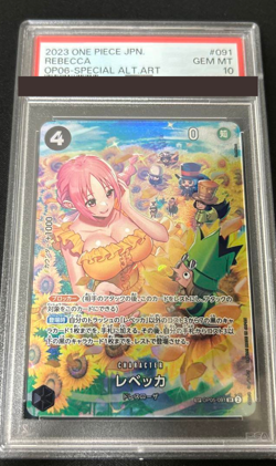 PSA 10 rebecca Parallel One Piece Card OP05-091 Wings of Captain Japanese Japan - Image 1