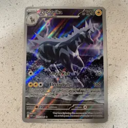 Pokemon TCG White Flare Illustration Rare Card Zebstrika 115/086 NM Condition - Image 1