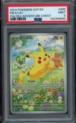 PSA 9 Pikachu 088 Sv: Scarlet & Violet Promo Cards Holo - Image 1