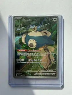 Pokemon Card Snorlax SVP 051 Illustration Rare 151 ETB Black Star Promo Sealed - Image 3
