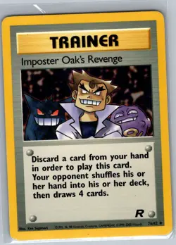 Imposter Oak's Revenge 76/82 Non Holo Team Rocket - Pokemon Card - NM - Image 1