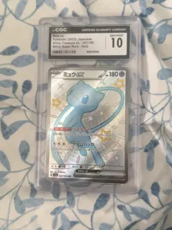 CGC 10 Mew ex Shiny 327/190 SSR Shiny Treasure ex sv4a Pokemon Card - Image 1
