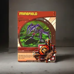 Bakugan Battle Brawlers | Minefield 🔴 Red Ability Card | Mantris | 25/48d - Image 1