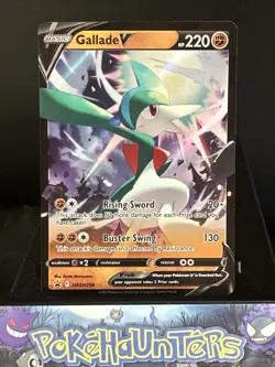 Pokemon Card Gallade V SWSH258 Black Star Promo Holo Rare Near Mint - Image 1
