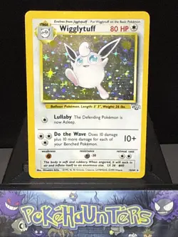 Pokemon Card Wigglytuff 16/64 Rare Holo Jungle Set WOTC Played - Image 1