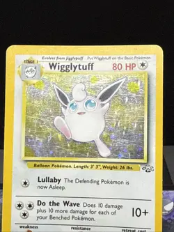 Pokemon Card Wigglytuff 16/64 Rare Holo Jungle Set WOTC Played - Image 2