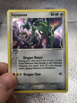 2005 Pokemon TCG Rayquaza - Emerald Holo Rare Card 9/106 - Image 1