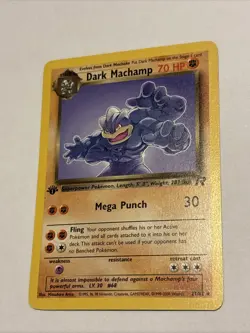 Dark Machamp 27/82 LP Rare 1st Edition Team Rocket Pokemon Nm Or Better! - Image 1
