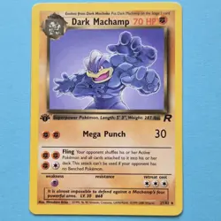 Lightly Played Dark Machamp - 27/82 - Rare - 1st Edition Pokemon Team Rocket - Image 1