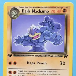 Lightly Played Dark Machamp - 27/82 - Rare - 1st Edition Pokemon Team Rocket - Image 2