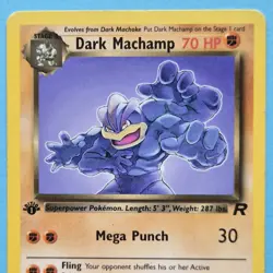 Lightly Played Dark Machamp - 27/82 - Rare - 1st Edition Pokemon Team Rocket - Image 4