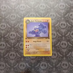 Pokemon Card - Dark Machamp Team Rocket 27/82 Rare 1st Edition - Image 1