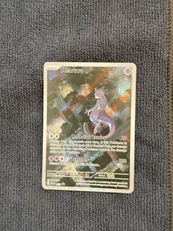 Pokemon Mewtwo SVP 052 Black Star Promo Scarlet and Violet Card - Image 1