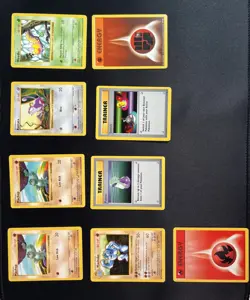 Pokemon Base Set Shadowless Lot - 9 Cards HP-LP - Image 1