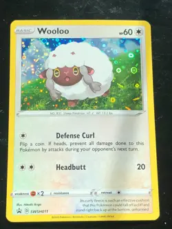 Pokemon Wooloo General Mills 25th Anniversary Holo Promo SWSH011 - Image 1